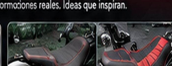 Concepto visual de asiento de moto